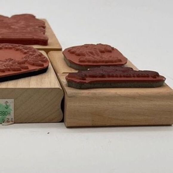 Lot of 6 Rubber Stamps for Crafting Floral Valentine’s Day Orchid Calla Lily - Picture 9 of 16